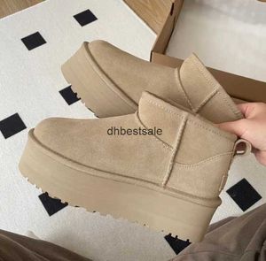 Stivale con piattaforma di design ultra mini Pantofole Tazz da donna Ciabatte Tasman Stivali da neve invernali Australia con fondo spesso Stivaletti soffici e caldi