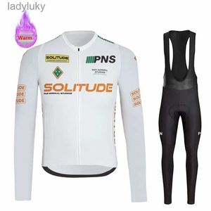 Bisiklet Jersey Setleri PNS Kış Sıcak Termal Polar Set Bisiklet Giysileri Erkek Bisiklet Jersey Sport Binicilik MTB Bisiklet Giysileri Maillot Ciclismo Hombrel240108