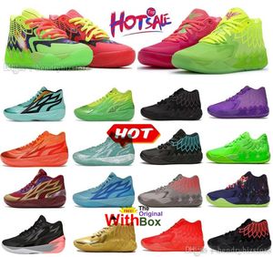 Männer Basketballschuhe LaMelo Ball 1 MB 1S 02 LoUFO Rick und Morty Purple Ca Beige Sneakers Queen City Not From Here Sports Black Blast Buzz City Galaxy Trainer mit Box