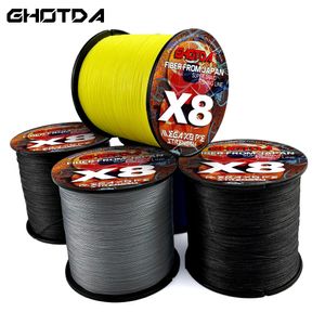 300m 8 Örgülü Çizgi Balıkçılık PE Çizgileri 8 Tel/Strands Balıkçılık İpliği 8x Çok Filament Kablosu Sazan Aşırı Güçlü Örgü 8.2kg-35.8kg 240108