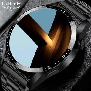 Watches Lige Fashion Bluetooth Call Smart Watch Men Full Touch Digital Watches Health Tracker New Smartwatch Waterproof för Android iOS