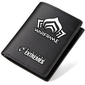 Warframe plånbok tenno handväska foto pengar väska skjut spel läder billfold tryck notecase