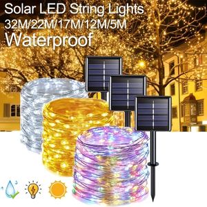 1 Roll 22.97in/50Led Solar Lights Outside, 8 Modes Outdoor Fairy Light, RGB Led String Light, Waterproof, For Garden Courtyard Holiday Party Decoration Decoration