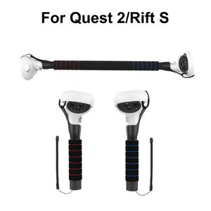 Accessorise VR AR Accessorise For Oculus Quest 2 Accessories VR Controllers Long Stick Handle Dual Lightsaber Compatible with Beat Saber for Q