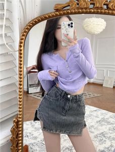 Skirts Irregular Denim Shorts Skirt Women Spring and Summer New High Waist Hip Pants Retro Fried Street Aline