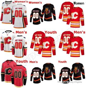 Herren Calgary Hockey Trikots Flames 11 Mikael Backlund 20 Blake Coleman 29 Dillon Dube 91 Nazem Kadri 22 Trevor Lewis 28 Elias Lindholm 21 Kevin