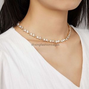 Designers jewels Vivienne Qingdao Jewelry Empress Dowager Xi Same Personalized Irregular Block Saturn Necklace Elegant and High Grade Clavicle Chain Necklace