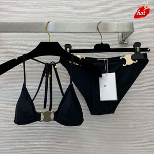 2023 Black Cel Designer Bikini Luksusowe stroje kąpielowe Kobiety kostium kąpielowych zbiorniki stroje kąpielowe Thong Cover Up dwuczęściowe projektanci Bikini Kosze Kąpiel Suits''gg'7jxm