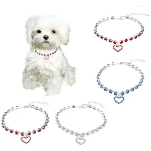 Hundkrage Crystal Heart Pendant Pet and Leases for Dogs Cats - Seles Leads Decorations