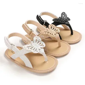 Sandals Baby Girl Summer Lovely Butterfly Princess Dress Anti Skid Flip Flop Born Infant Shoes