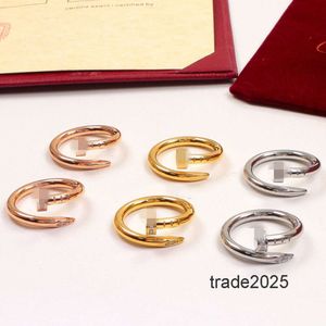 Дизайнерское кольцо, большой американский размер 6, 7, 8, 9, 10, 11, 12, гравировка 3 мм, бриллиант LOVE, гвоздь, 18-каратное золото, серебро, кольца с розой, кольца для женщин и мужчин, свадебные украшения, женские вечерние