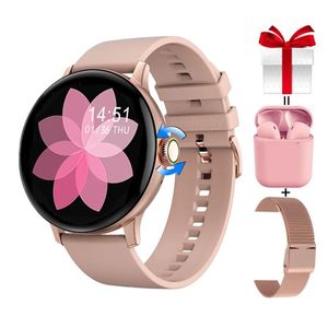 Watches Smart Watch Women DT2 PRO+Strap+Earphone Waterproof IP68 Knob Smartwatch Password Protection Female Fitness Tracker VS DT88PRO