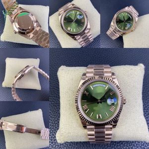 Lyxdesigner Herrklocka Green Dial With Diamond 36mm/40mm Automatisk mekanisk rörelse Fashion Casual Women's Watch Montre de Luxe Factory Gift Watch