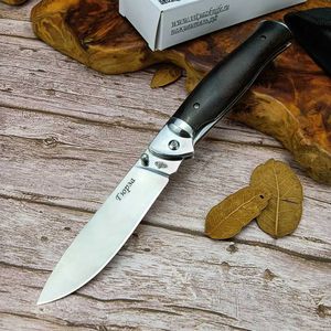 Knife Stainless Steel Russian Pocket Hunting Folding Knife EDC Survival Self Defense Camping Knives Tactical Jackknife Wooden Handle