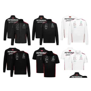 Motorcykelkläder Ny F1 Racing Jersey Summer Team Shirt Anpassad med samma stil Drop Leverans Automobiles Motorcyklar Accesso Dhnwq