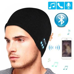 Hoparlörler Bluetooth Kulaklık Kış Şapkası Sıcak Beanie Müzik Kapağı Eldivenli Kablosuz Bluetooth Kulaklık Hoparlör Mikrofon Sport Hat Kulaklıklı Kulak Seti