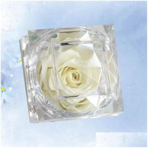Dekorative Blumenkränze, künstliche Rosen, konservierte Blumen der Ewigkeit, nie verwelkt, Geschenk zum Valentinstag, mit der Box Drop Delivery Otam9