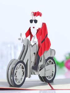 cartoline di natale babbo natale biglietto di auguri 3d biglietto di auguri di natale decorazioni natalizie biglietto di auguri pop up intero 1515 cm6765790