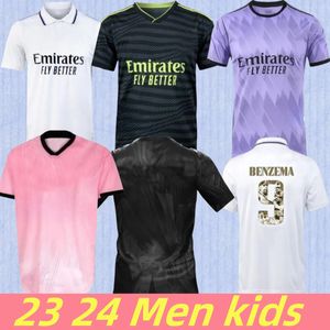 Anpassade Benzema Soccer Jerseys 23/24 Fotbollskjorta Vini Jr Camaveringa 120: e y-3 Alaba Hazard Asensio Modric Marcelo Real Madrids Final