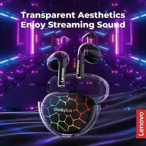 Earphones Lenovo Lp80 Pro Bluetooth Earphones 5.1 with Microphone Inear Music Headphones Light Touch Control Long Battery Headsets Earbud