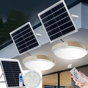 60500W LED Güneş Tavan Işık Kolye Açık Kapalı Solarpower Lambası Bahçe Dekorasyonu için Hat Koridoru 240108