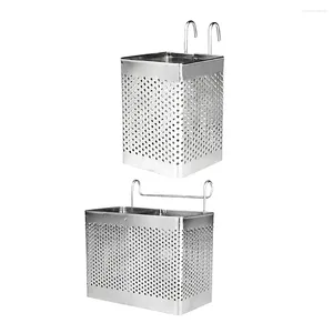 キッチンストレージ2 PCS箸乾燥ラックホルダーステンレス鋼の箸食器銀製品