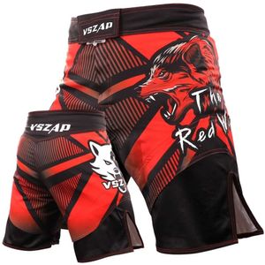 Vszap Treinamento Abrangente de Combate Esportivo MMA Boxe Shorts Competição Sanda Artes Marciais Fiess Muay Thai