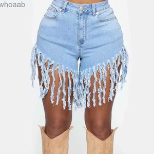 Shorts pour Femme Été femmes mode gland Denim Shorts 2020 Vintage sexy déchiré décontracté Hotpants Femme mince droite courte jean Streetwear YQ240108