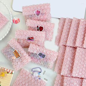 Present Wrap Heart Shaped Bubble Packaging Bag Mailers vadderade kuvert Business Festival Packing Anti Fall Cover