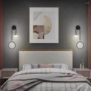 Lampada da parete in ferro acrilico silicone resistente alla ruggine Lampade a LED versatili Elegante testa girevole per il corridoio della camera da letto