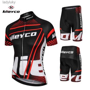 Cykeltröja sätter Mieyco 2023 Cycling Jersey MTB Mountain Bike Clothing Men Short Set Ropa Ciclismo Bicycle Wear Clothes Cycling Dr Menl240108