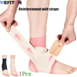 1 pçs suporte de tornozelo compressão tornozelo cinta para homens womenelastic entorse pé manga para esportes proteger artrite torcido tornozelos 240108