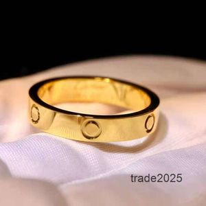 Designer Ring zircon couple women 5mm stainless steel polished rose gold fashion jewelry Valentines day Christmas gift for girlfriend Accessories wholesale