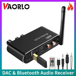 Anschlüsse Vaorlo DAC Bluetooth 5.1 Audioempfänger USB 3,5 mm Aux Rca Optischer Koaxial-Wireless-Adapter Digital-Analog-Audiokonverter