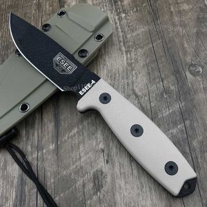 Knife ESEE-4 Fixed Blade Outdoor Self Defense Knife with Kydex Sheath EDC Hunting Wilderness Survival Straight Knife Collection Knife