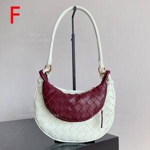 Torba na ramię designerka kobiety torebka hobo torebka mała 24,5 cm intrecciato jagnięta jagnięta torba pod pachą 10a lustro wysokiej jakości torba dla kobiet B120V z pudełkiem