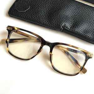 Okulary przeciwsłoneczne Ramy luksusowe Chretro-Vintage Unisex Lekkie kwadratowe okulary rama Darn52-20-150 Exqusite Rzeźbianie części do recepty