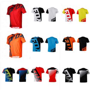 Męskie koszulki 2022 Nowy kombinezon wyścigowy F1 Speed ​​Opad Motorcycle T-shirt Okoła szyi Summer Sportowa koszula