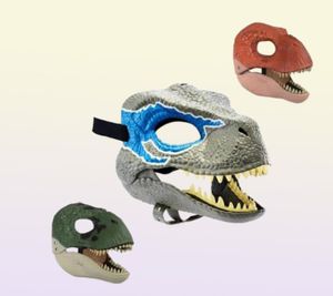 Dragon Dinosaur Jaw Mask Open Mouth Latex Horror Dinosaur Headgear Dino Mask Halloween Party Cosplay Props Scared MaskGC13905209889