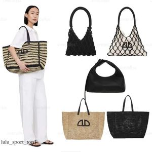 Aniner bing ab väska utomhusväskor Annie Bing Bag designer Tote Beach Canvas axelväska lyx sommar mode resor handväska kvinnor stor kapacitet 555