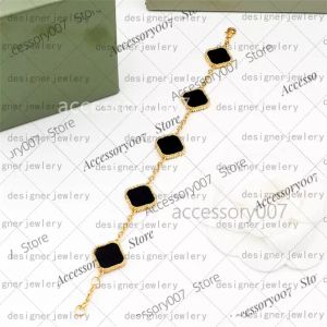 Designer-Schmuck-Armband, 4-blättriges Kleeblatt, Armband, Halskette, Ohrring, Designer-Schmuck, Damenschmuck, 18 K vergoldeter Edelstahl, Blumen, Onyx, Thanksgiving