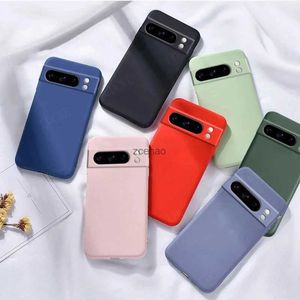 カバー用の携帯電話ケースGoogle Pixel 8 PRO CASE 8 PRO CAPAS液体シリコン電話バンパーTPUソフトケースPixel 6 7 8 Pro 6a 7a Fundasl240105