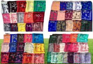 Sciarpa con teschio da 71 colori per donna e uomo. Sciarpe da donna in raso di seta di buona qualità 100 pur, scialli di pashmina5397326