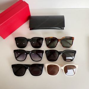 Damen-Designer-Sonnenbrille, Luxus-Designer-Sonnenbrille, quadratischer Acetat-Rahmen, 1:1, Modell SLM105, italienische klassische Sonnenbrille mit goldenen Buchstaben, Sonnenbrille für Damen