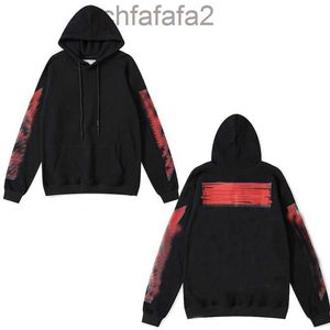 Mens Hoodies Trend Sweatshirts Ins Paris Tasarımcı Kapşonlu Siyah Beyaz Kadın Stil Stilist Alfabe Gökkuşağı Baskı Hoodie Street Lüks Kat Boyut S M L XL XXL X GWQS