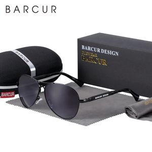 Солнцезащитные очки Barcur Memery Pilot, поляризационные мужские солнцезащитные очки для женщин, очки UV400, зеркало Óculos De Sol