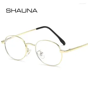 サングラスShauna Small Oval Metal Glasses Frame Women Clear Anti-Blue Light Ieewear