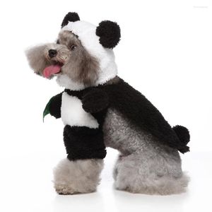 Hundkläder söt panda kostym roliga kläder cosplay klä upp husdjur nyhet set semesterfest postman jul