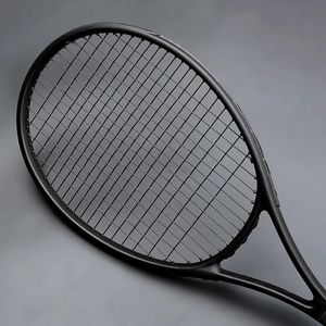 4055 lbs Ultralight Black Tennis Rackets Carbon Raqueta Tenis Padel Racket Stringing 4 38 Rachetta Tennisracket Racquet 240108