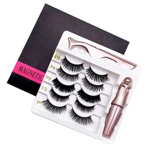 Bürsten Magnetische Wimpern Falsche Wimpern Natürliche gefälschte Make-up-Sets Verlängerungszubehör Pinzette für Massenartikel Großhandel Viele Flauschiger Nerz